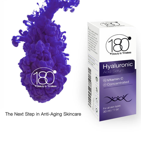 Image of Hyaluronic Acid Serum for Face - 180 Cosmetics - Face Lift Skin Serum for Face and Eyes - Pure Hyaluronic Acid For Immediate Results - Hydrating - Anti Aging - Anti Wrinkle