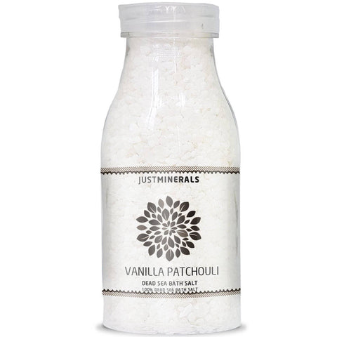 Image of 3x Dead Sea Bath Salts by Just Minerals - Lavender / Lemon Grass / Vanilla Patchouli