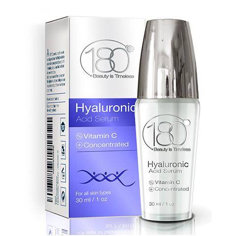 Image of Hyaluronic Acid Serum for Face - 180 Cosmetics - Face Lift Skin Serum for Face and Eyes - Pure Hyaluronic Acid For Immediate Results - Hydrating - Anti Aging - Anti Wrinkle