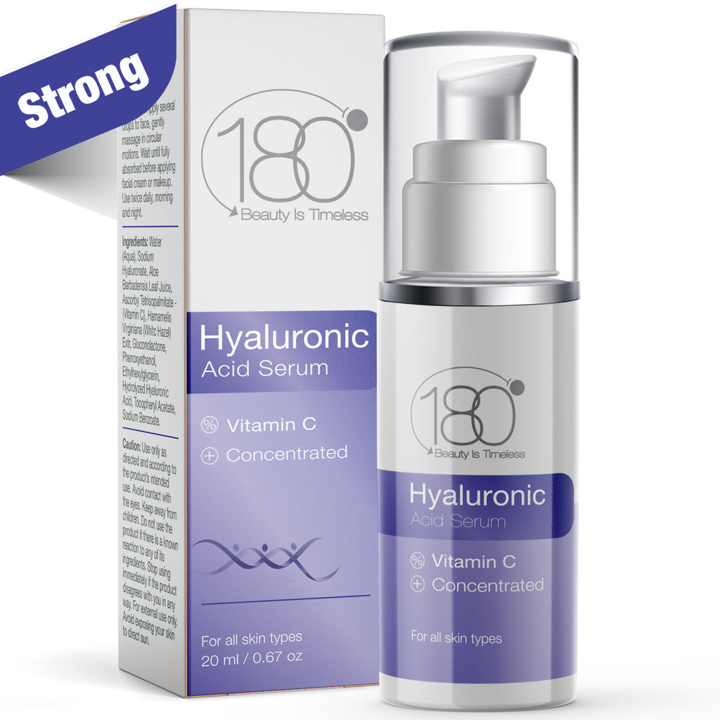 180 Cosmetics Hyaluronic Acid Serum - Face Lift Skin Serum for Face and Eyes - 15 ML